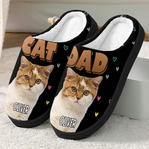 Custom Photo Cat Mom Personalized Slippers Gift For Cat Lovers CH07 896790