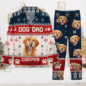 Custom Photo Dog Dad Dog Mom Christmas Pajamas TH10 894287