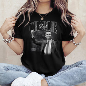 Charlie Kirk A True Hero Retro Style Dark Shirt HO82 65782