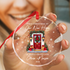 Personalized First Christmas In Our New Home Glass Ornament, New Homeowner Christmas Decoration HO82 903604