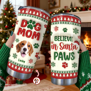 Dog Mom Christmas – Personalized 3D Inflated Effect Tumbler Gifts For Dog Lovers CH07 896890