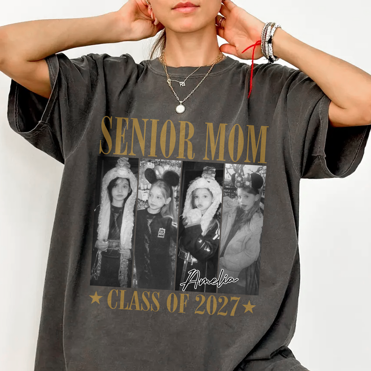 Custom Photo Senior Mom Dad Class Of 2027 Comfort Shirt HO82 903252