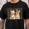 Custom Vintage Photo Best Dog Dad Ever, Best Cat Dad Ever Dark Shirt CH07 911536