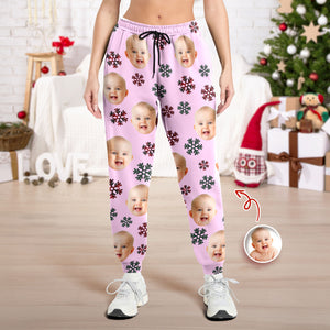 Custom Face Kid Family Personalized Christmas Sweatpants HA75 898424