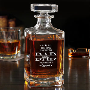 Personalized Gift To Dad The Man The Myth The Legend Decanter HO82 894496