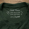 I Love You To The Moon And Back - Personalized Neck Print Back Shirt HO82 901696