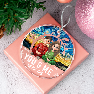 Personalized Forever You And Me Christmas Glass Ornament TH10 896477