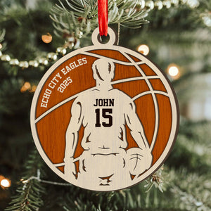 Personalized Sports Player 2-Layer Wooden Ornament For Sport Lovers LM32 895991