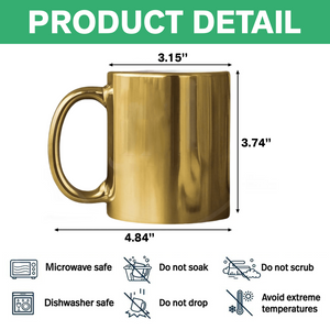 Custom Photo With Pattern Metallic Mug Gift for Dog Lovers HO82 900564