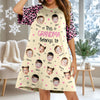 Custom Cute Face This Grandma Mom Belongs To Women's Sleep Tee, Raglan Nightgown LM32 897483