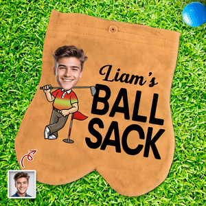 Custom Funny Face Golf Ball Bag Sack Golf Accessories - Gift for Golfers LM32 897653