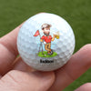 Custom Funny Face Best Dad Best Mom By Par Golf Ball HO82 900808