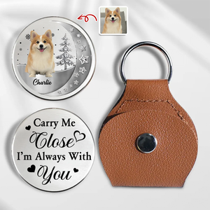 Custom Photo Carry Me Close I'm Always With You Memorial Pocket Hug HA75 897950