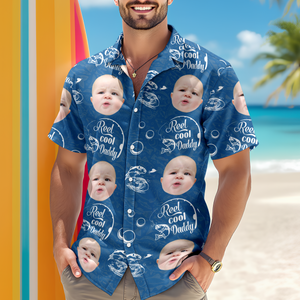 Custom Photo Reel Cool Dad - Personalized Photo Hawaii Shirt CH07 895756