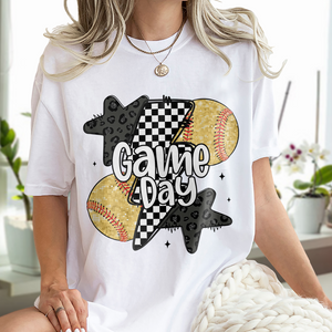 Glitter Softball Retro Checkered Softball Family Bright Shirt HO82 893646