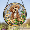 Custom Dog Cat Portrait Photo Stained Glass Suncatcher, Pet Memorial Gift LM32 669525