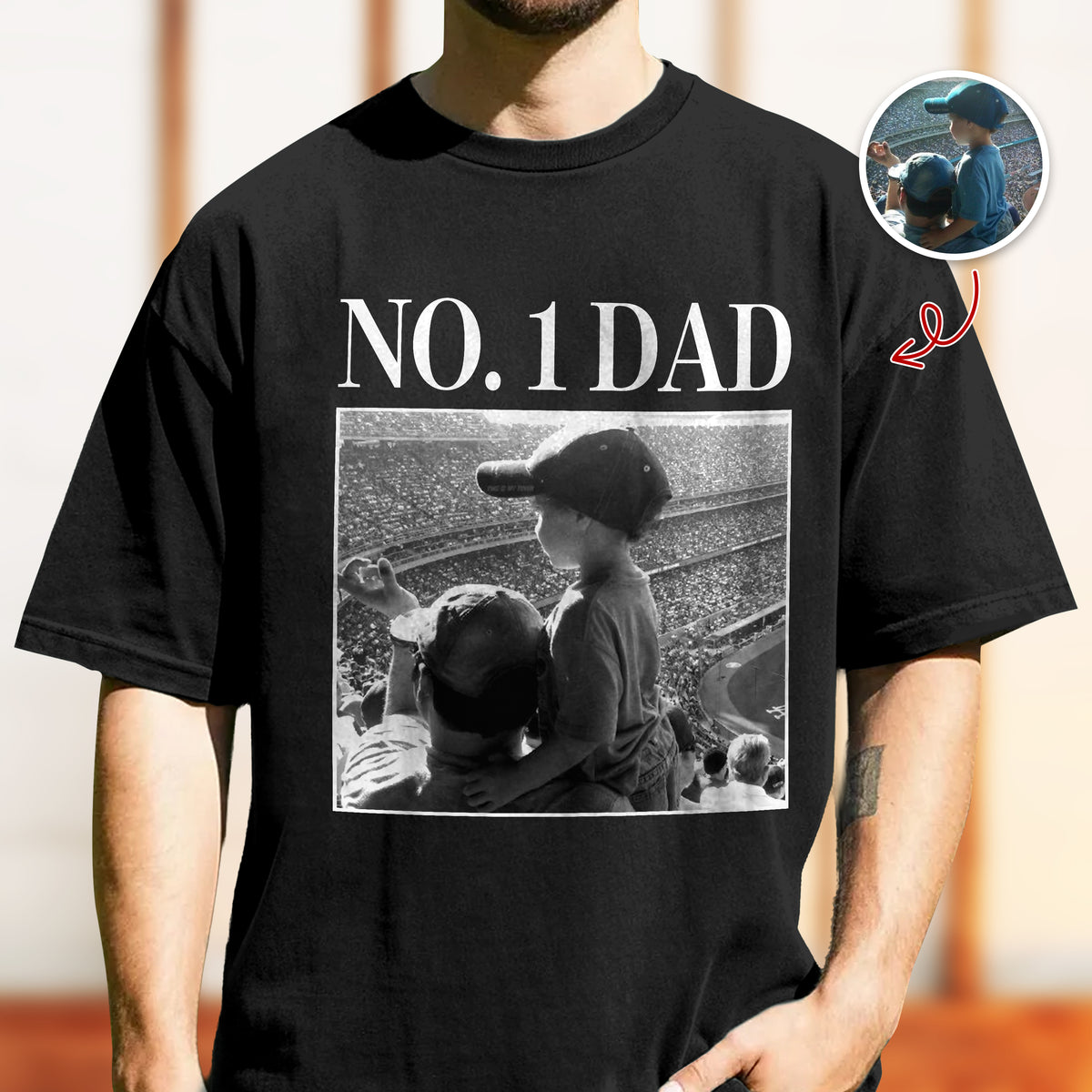 Custom Vintage Photo Best Dad Ever Retro Comfort Shirt, Gift For Dad, Grandpa, Father's Day HO82 902528