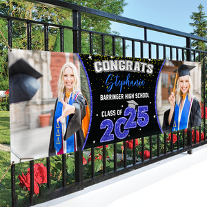 Custom Photo Class of 2025 Personalized Banner Graduation Day Gift CH07 895316