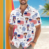 Custom Photo Best Dad Ever With American Flag Hawaii Shirt LM32 668905