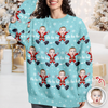 Custom Ho Ho Ho Family Photo Personalized Ugly Sweater Funny Christmas Gift CH07 899674