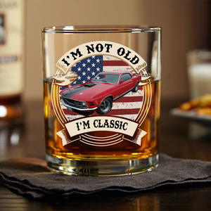 Custom Car Photo This Is How I Roll - Route 66 Vintage Whiskey Glass CH07 899798
