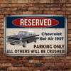 Custom Photo Reserved Parking Only All Others Will Be Crushed Car Metal Sign TH10 894237