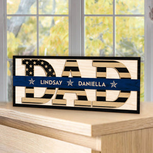 Personalized Keepsake For Beloved Job Lines Dad Wooden Sign LM32 893407