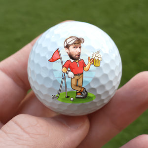Custom Funny Face If Found Please Hit Better Unique Golf Ball LM32 893547