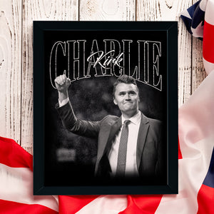 Charlie Kirk A True Hero Retro Style Picture Frame HO82 65788