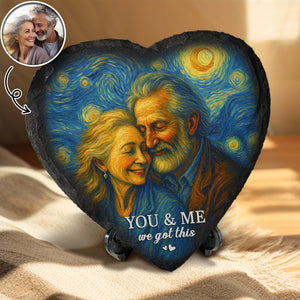 Custom Photo You & Me We Got This Heart-Shaped Stone Couple Gifts HA75 897200
