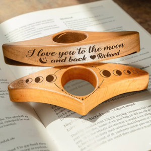 I Love You To The Moon And Back - Personalized Book Page Holder Gift For Girlfriend Love Book CH07 899550