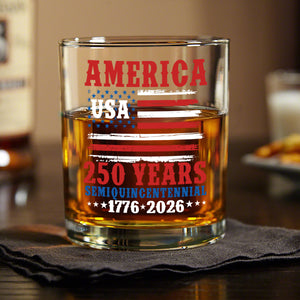 America 250 Years Semiquincentennial Whiskey Glass TH10 894671