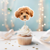 Custom Photo Funny Dog Funny Personalized Decoration Cupcake Toppers HA75 891986
