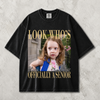 Custom Vintage Photo Look Who's Officially A Senior Class of 2027 Comfort Shirt CH07 180274