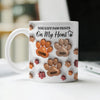 You Left Paw Prints On My Heart For Dog Lover 3D Inflated Effect Mug TH10 894203