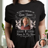 Personalized In Loving Memory Photo Dark Shirt Loss of Loved One Sympathy Gift CH07 180164