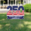 250 Happy Birthday America Yard Sign, USA 1776-2026 Patriotic Decoration TH10 170219