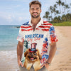 Personalized America Cat Dad, Dog Dad Hawaii Shirt LM32 899115
