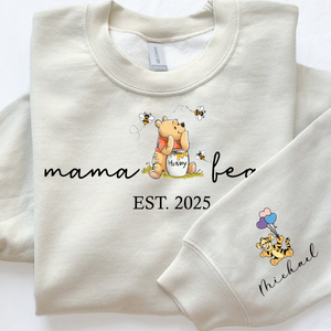 Personalized Mama Bear EST Mother's Day Sleeve Printed Sweatshirt LM32 893183