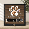 Custom Photo You Left Paw Prints On Our Hearts Memorial Square Collar Frame TH10 892717