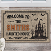 Custom Family Name Haunted House Doormat Halloween Porch Decoration Gift LM32 669577