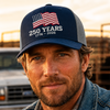 America Flag 250 Years Anniversary 1776-2026 Embroidered Trucker Hat CH07 911912