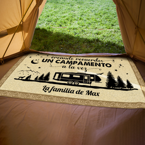 Alfombra de Patio de Camping Campistas Felices, Tapete para Terraza LM32 895055