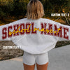 Custom School Name Senior Shirt, Shoulder to Shoulder Sweatshirt, Hoodie LM32 669815