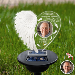 Custom Photo You Are Not Missed Angel Wings Memorial Solar Light TH10 896053