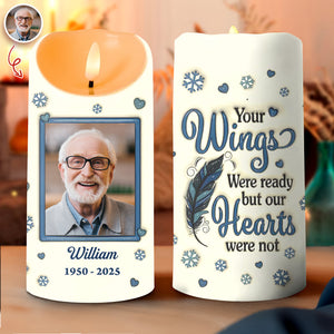 Custom Photo Gone But Never Forgotten - Personalized 3D Inflated Effect LED Candle LM32 895009