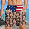 Custom Face Funny Men’s Swim Trunks - Fake Underwear Beach Shorts, Wide Load Birthday Gag Gift For Him HA75 921948