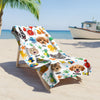 Custom Photo Cute Pet Face Watercolor Sea Creatures Summery Beach Towels CH07 896040