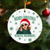 Custom Photo Merry Christmas Making Memories Ceramic Ornament - Gift For Christmas, Family Gift HO82 903310