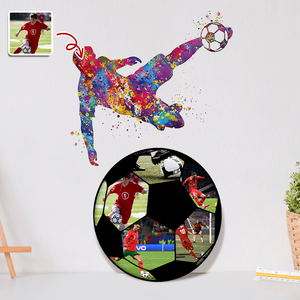 The Photo Collage And Soccer Wood Frame For Sport Lover LM32 897171